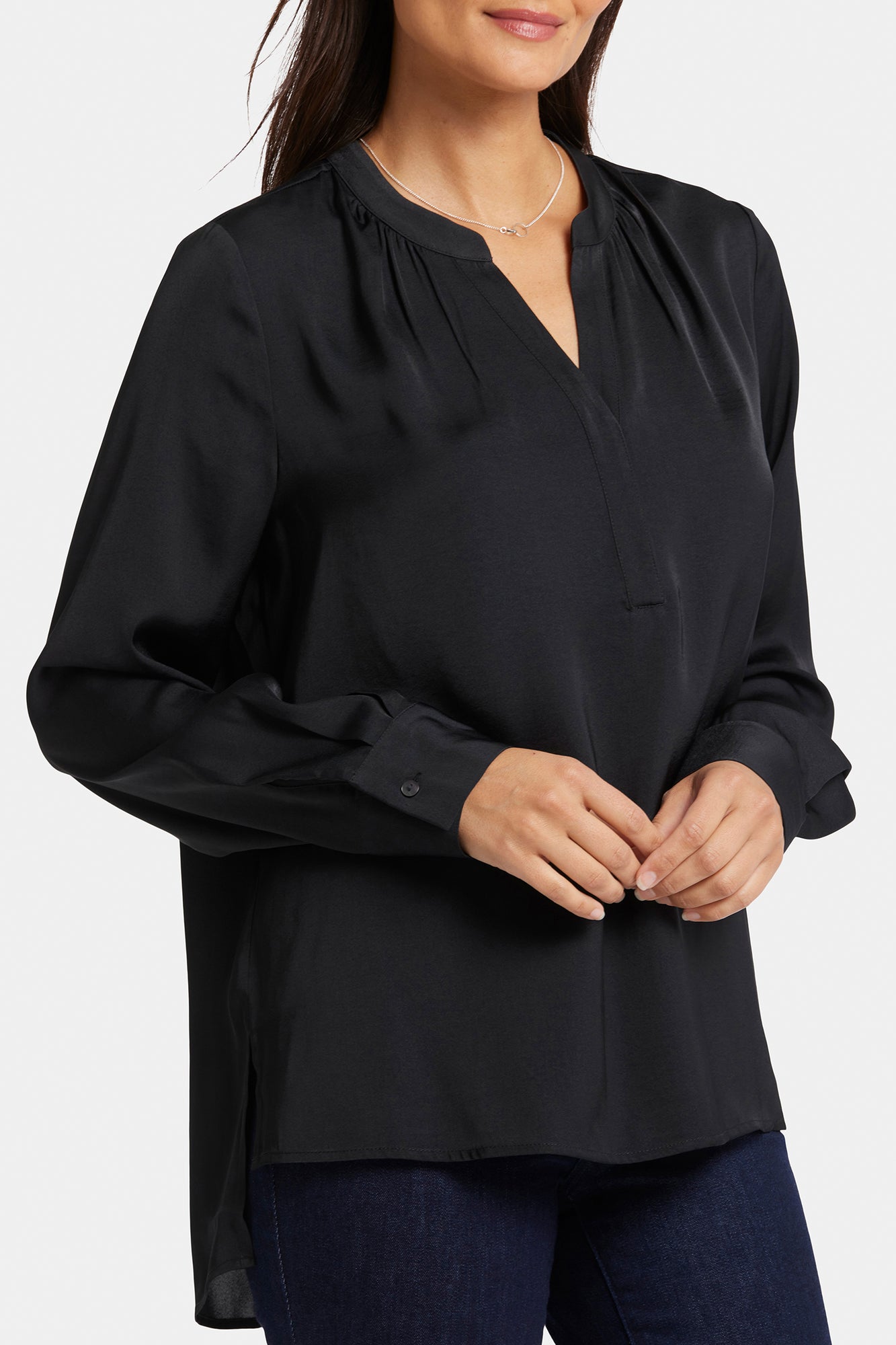 NYDJ Melody Blouse  - Black