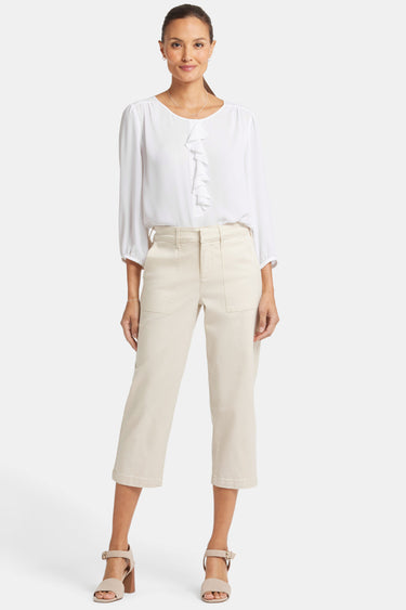 NYDJ Utility Pants In Stretch Twill With High Rise - White Creek