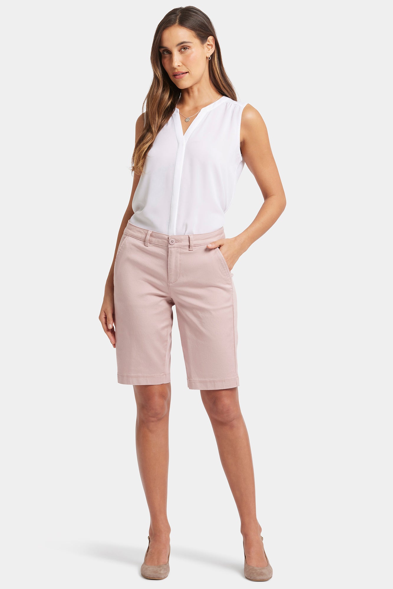 NYDJ Bermuda Shorts In Stretch Twill - Bell Meadow