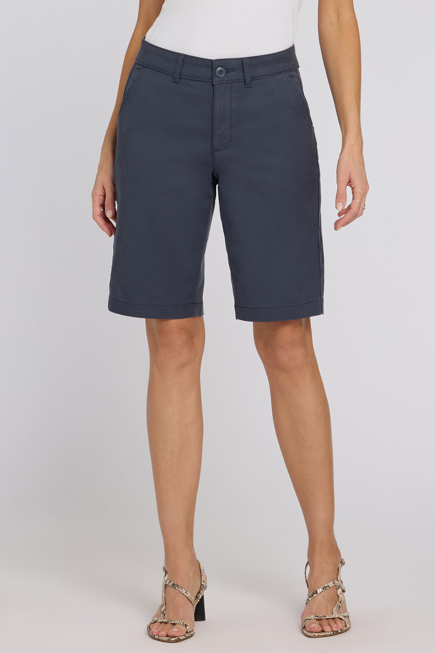 Bermuda Shorts In Stretch Twill - Oxford Navy Blue | NYDJ