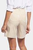 NYDJ 5 Pocket Bermuda Shorts In Stretch Twill - Sunbird Stripe