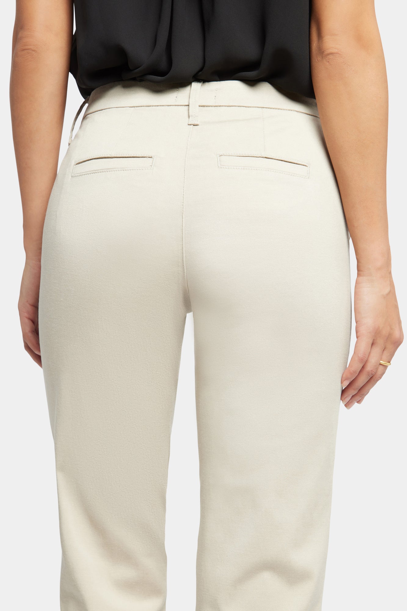 NYDJ Piper Trouser Pants In Stretch Twill - Feather