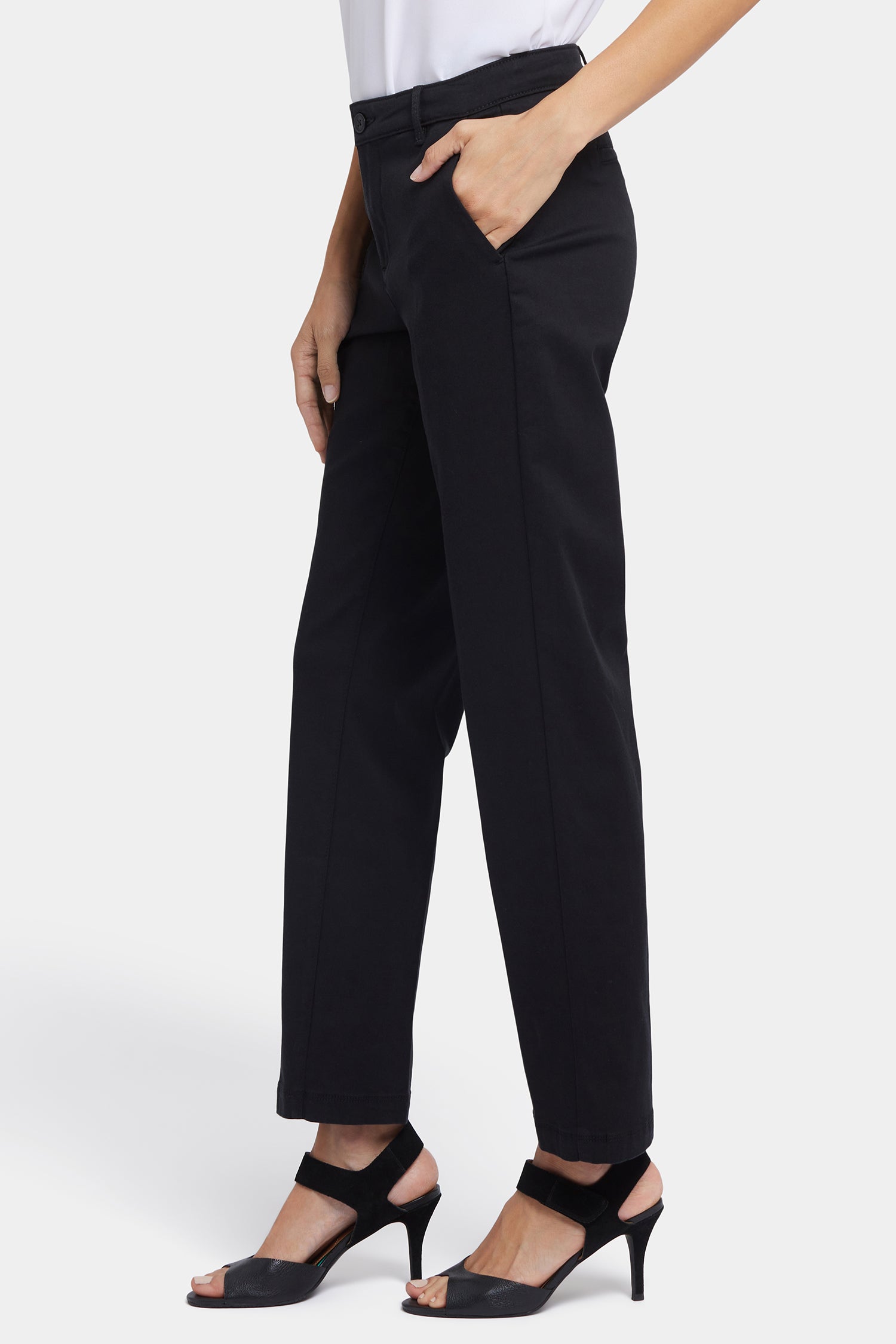 NYDJ Sadie Slim Pants In Stretch Twill - Black
