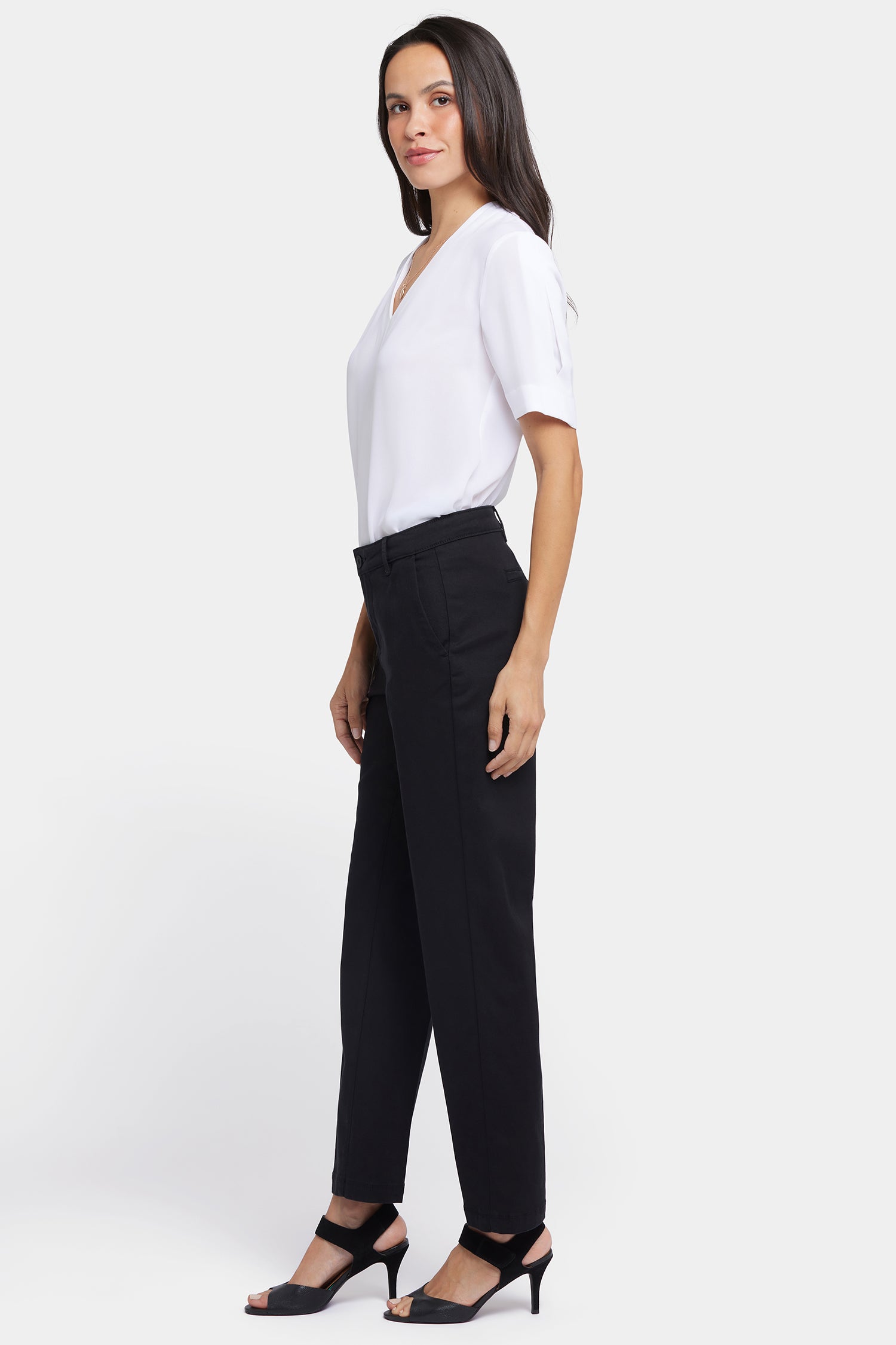 NYDJ Sadie Slim Pants In Stretch Twill - Black