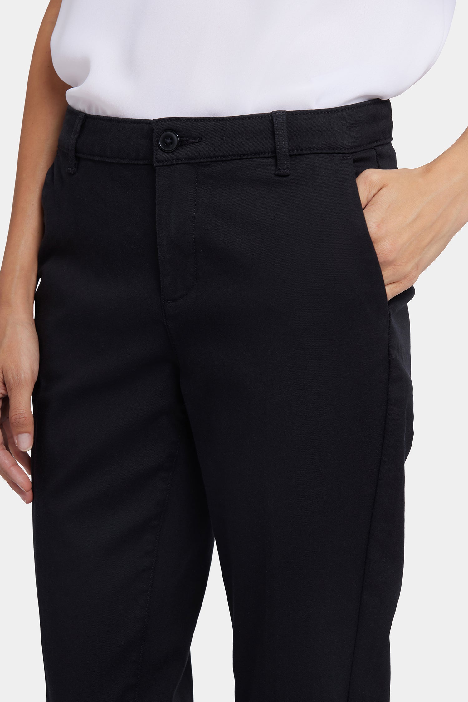 NYDJ Sadie Slim Pants In Stretch Twill - Black