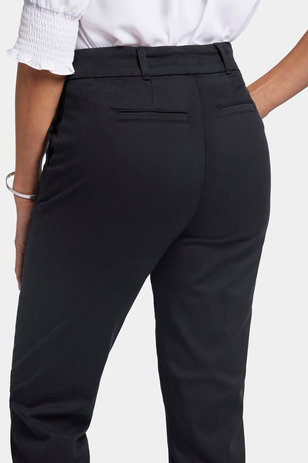 Sadie Slim Pants In Stretch Twill - Black Black | NYDJ