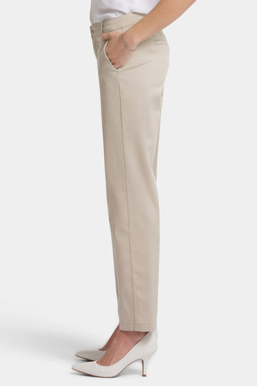 Sadie Slim Pants In Stretch Twill - Feather Tan | NYDJ 