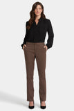 NYDJ Barbara Bootcut Trouser Pants In Stretch Twill - Dark Wood