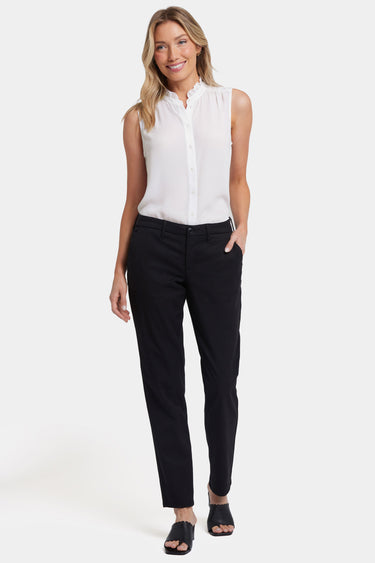 NYDJ Sheri Slim Trouser Pants In Stretch Twill - Black
