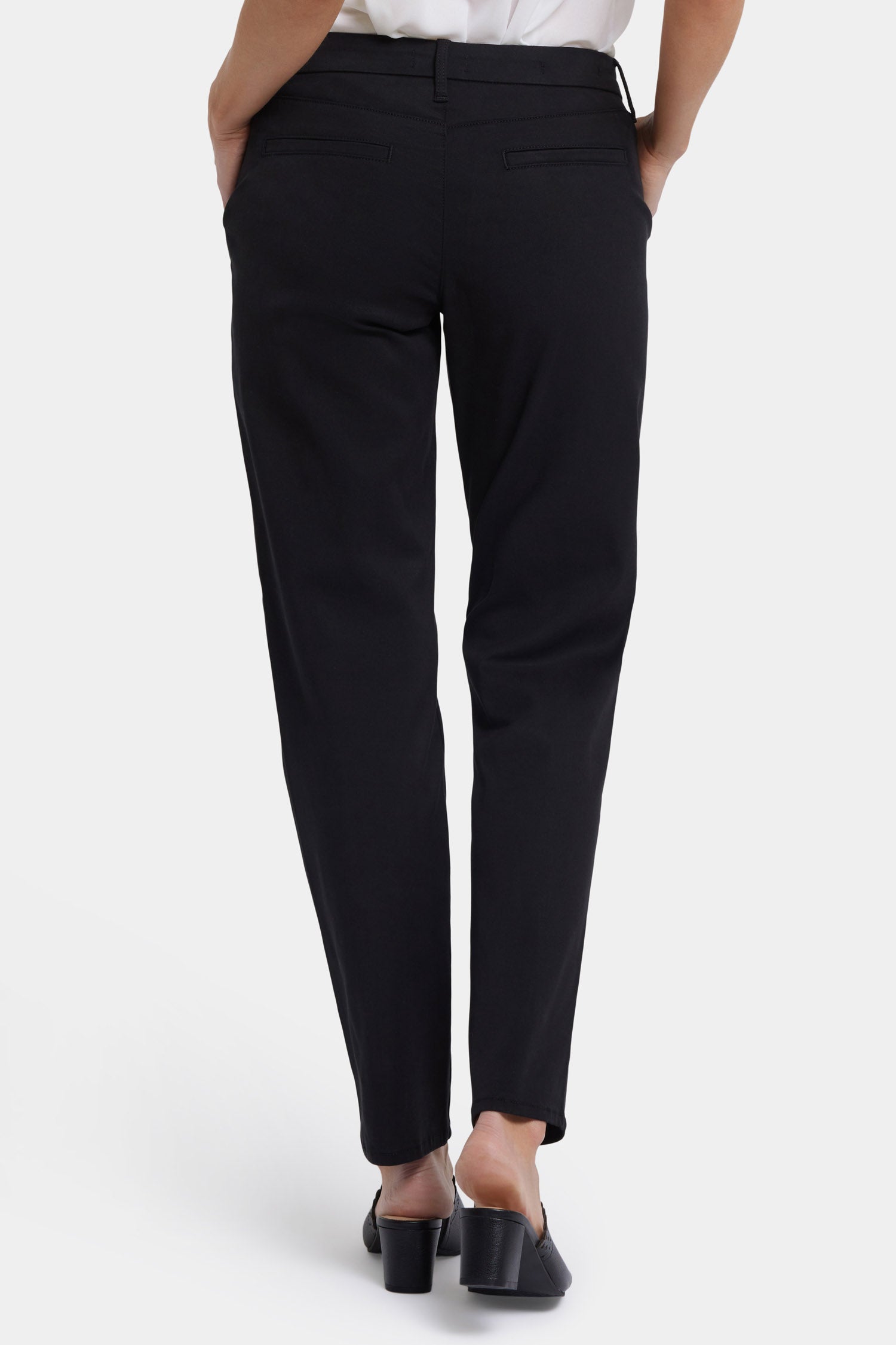 NYDJ Sheri Slim Trouser Pants In Stretch Twill - Black