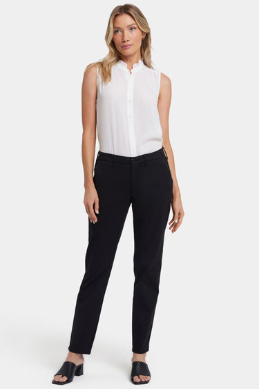 NYDJ Sheri Slim Trouser Pants In Stretch Twill - Black