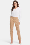 NYDJ Sheri Slim Trouser Pants In Stretch Twill - Sand Dune