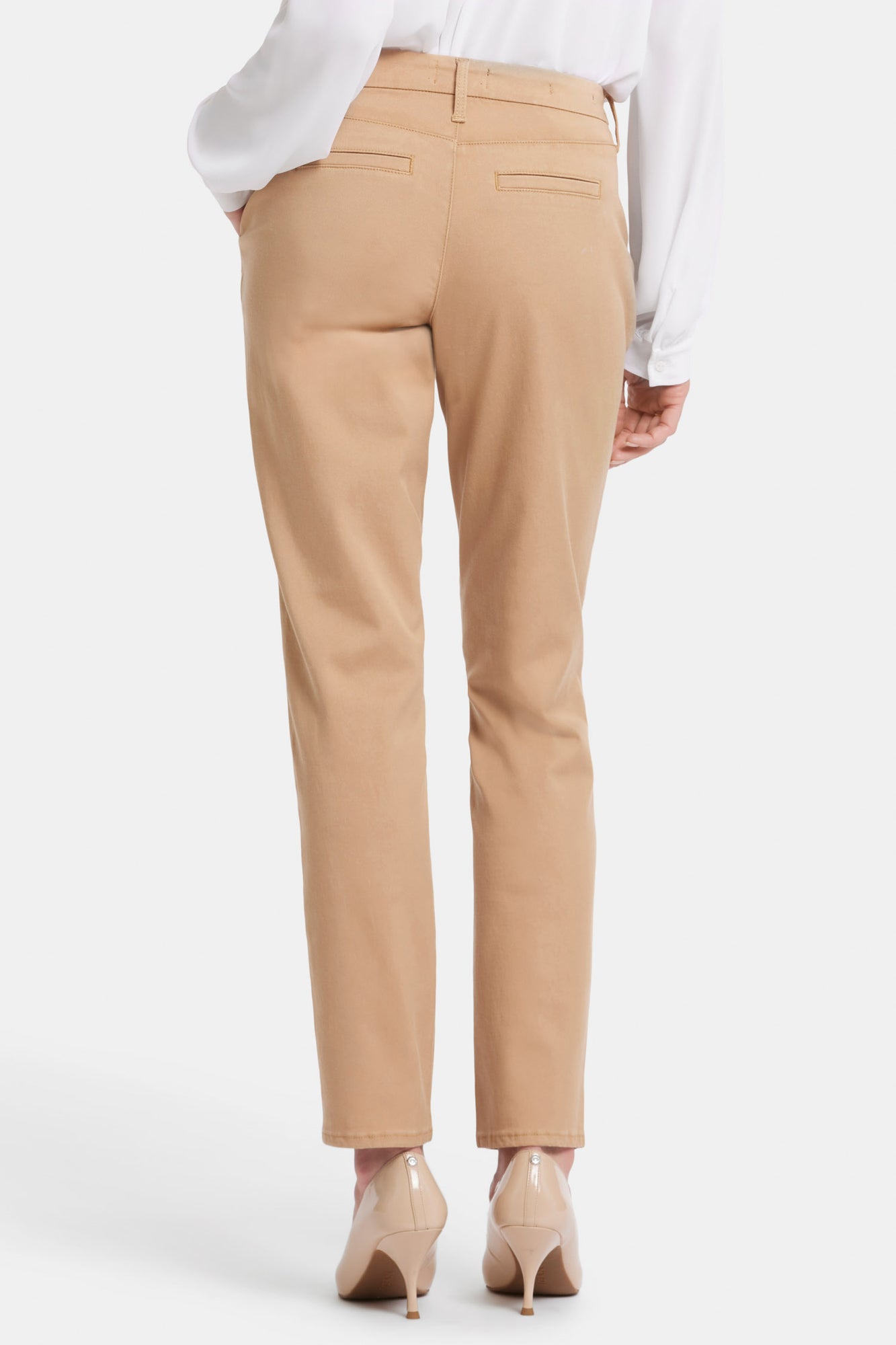 NYDJ Sheri Slim Trouser Pants In Stretch Twill - Sand Dune