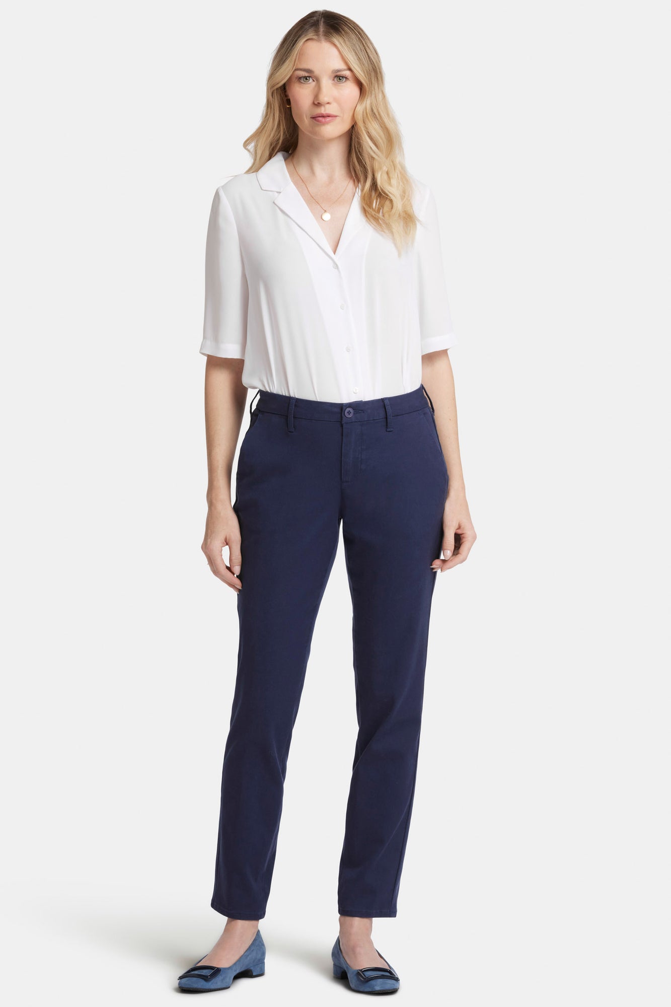 NYDJ Sheri Slim Trouser Pants In Stretch Twill - Starless Sky