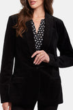 NYDJ Tuxedo Jacket In Velveteen - Black