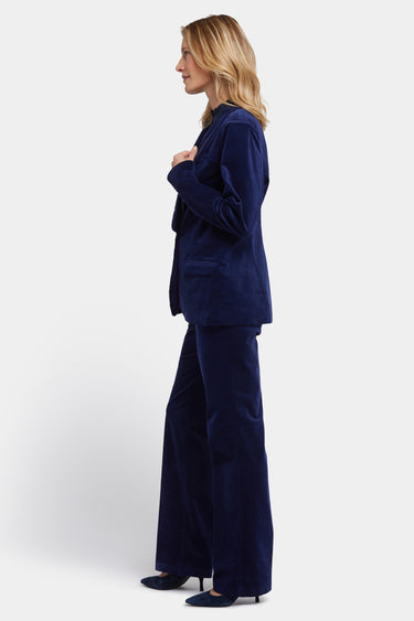 NYDJ Tuxedo Jacket In Velveteen - Dark Sapphire