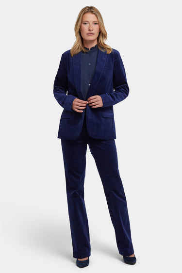 NYDJ Tuxedo Jacket In Velveteen - Dark Sapphire