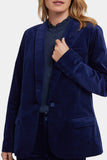 NYDJ Tuxedo Jacket In Velveteen - Dark Sapphire