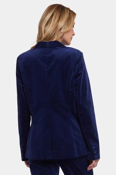 NYDJ Tuxedo Jacket In Velveteen - Dark Sapphire
