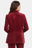 NYDJ Tuxedo Jacket In Velveteen - Wild Currant