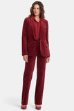 NYDJ Tuxedo Jacket In Velveteen - Wild Currant