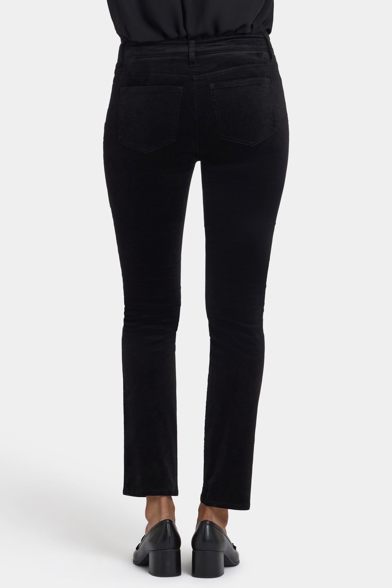 NYDJ Sheri Slim Pants In Velveteen - Black