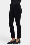 NYDJ Sheri Slim Pants In Velveteen - Black