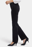 NYDJ Marilyn Straight Pants In Velveteen - Black