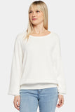 NYDJ Dolman Sleeved Boatneck Sweater With Cashmere - Ivory