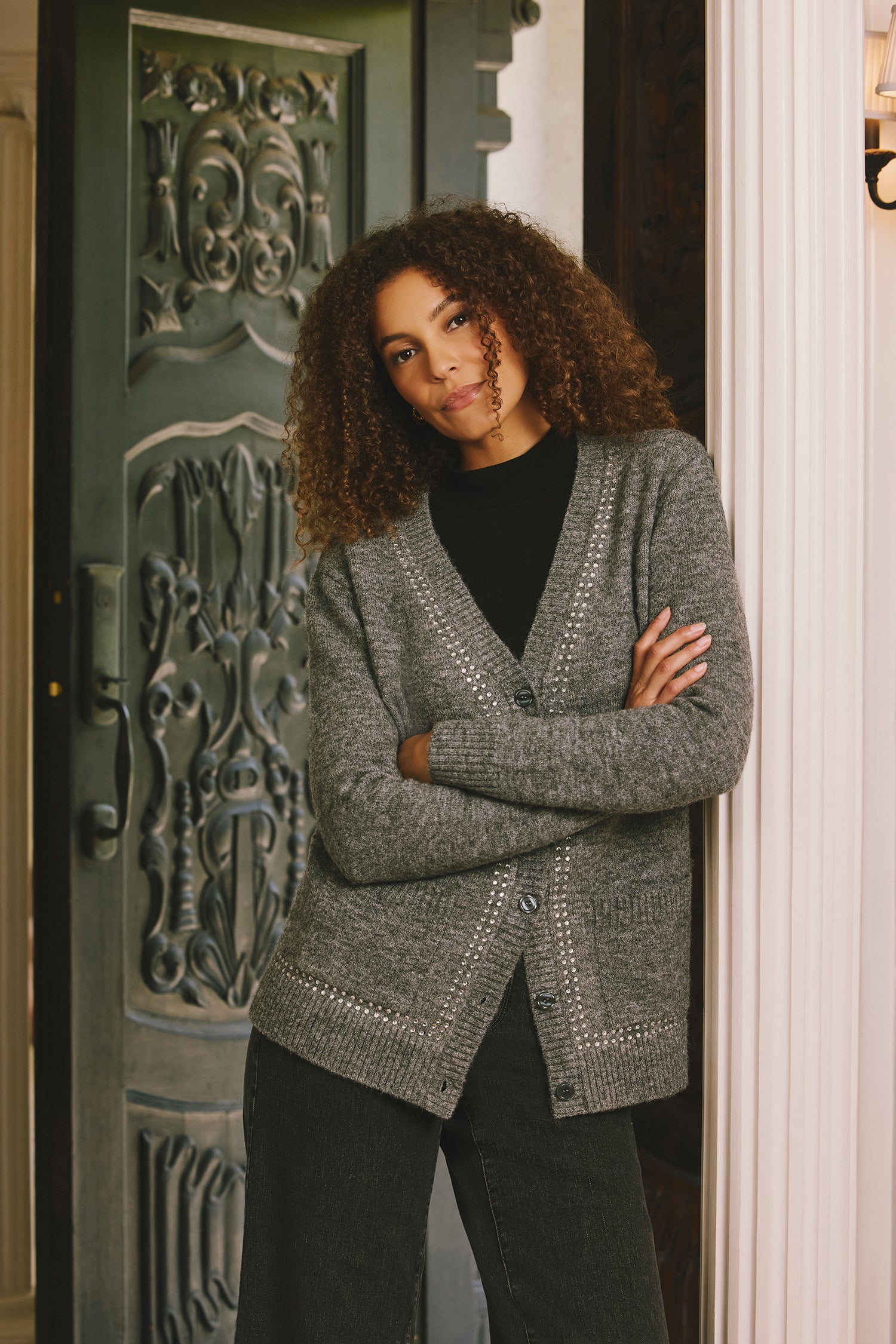 トップス kaval cardigan Z Supply Knit Emile V-Neck Cardigan In Tan | Red Dress