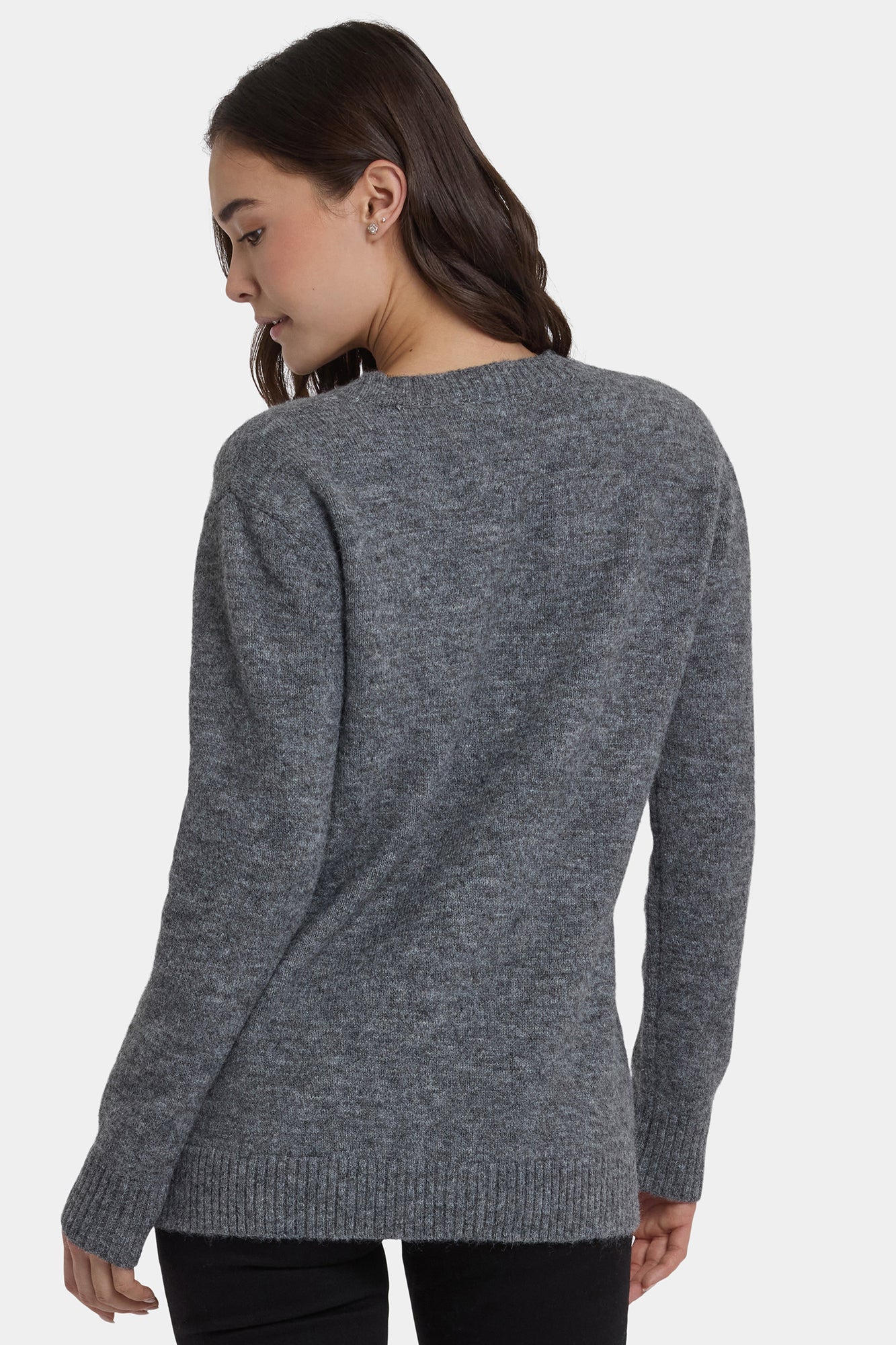 NYDJ Crystal Cardigan  - Charcoal Heather