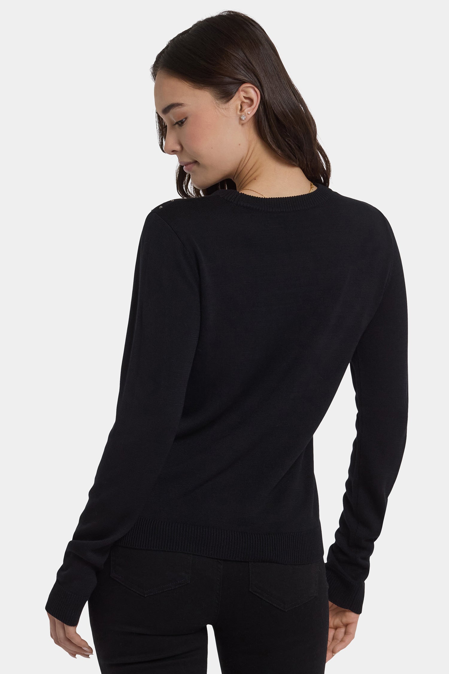 NYDJ Sparkle Sweater  - Black