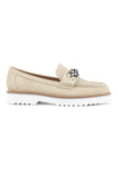 NYDJ Owens Loafers In Suede - Cashmere