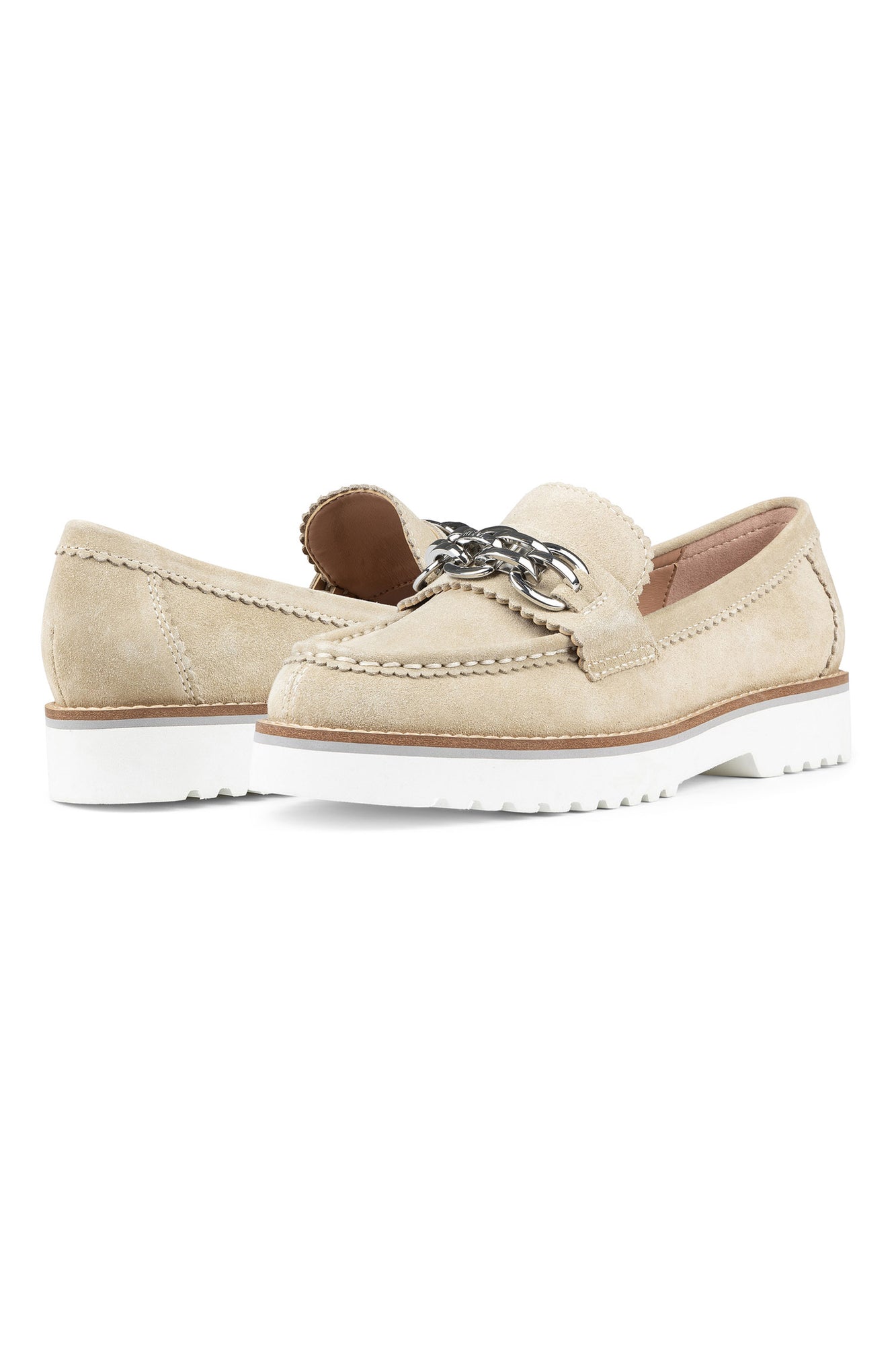 NYDJ Owens Loafers In Suede - Cashmere