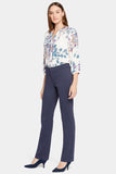 NYDJ Slim Trouser Pants In Petite In Ponte Knit - Oxford Navy