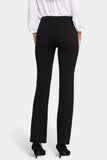 NYDJ Marilyn Straight Pants In Petite In Ponte Knit - Black