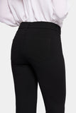 NYDJ Marilyn Straight Pants In Petite In Ponte Knit - Black