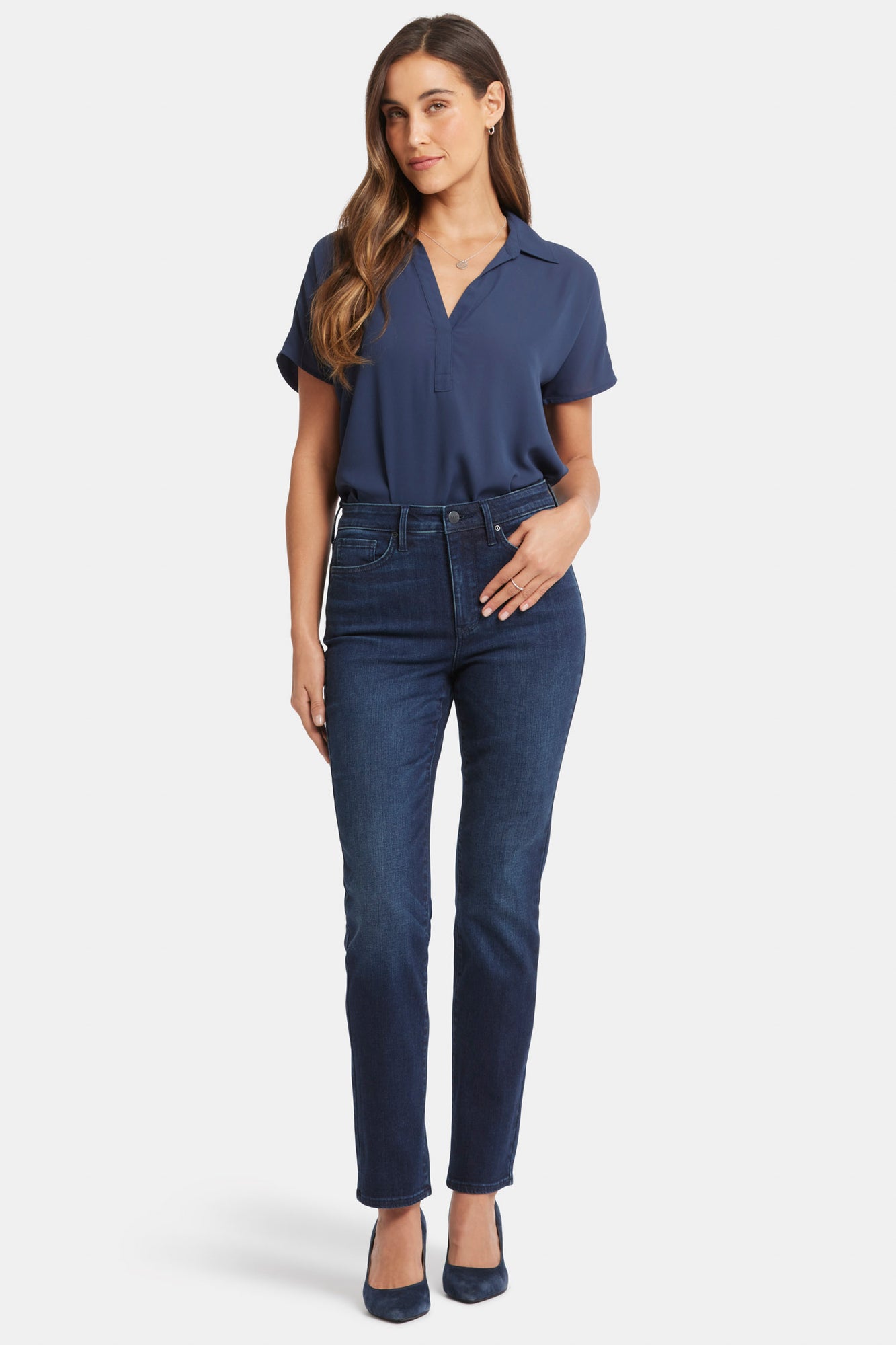 NYDJ Sheri Slim Jeans In Petite With High Rise - Basin