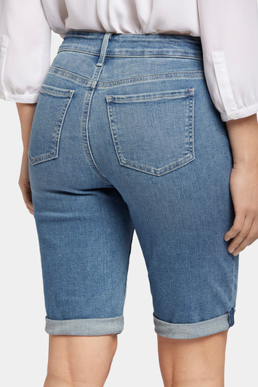 NYDJ Briella Denim Shorts In Petite With Roll Cuff - Heyburn Wash