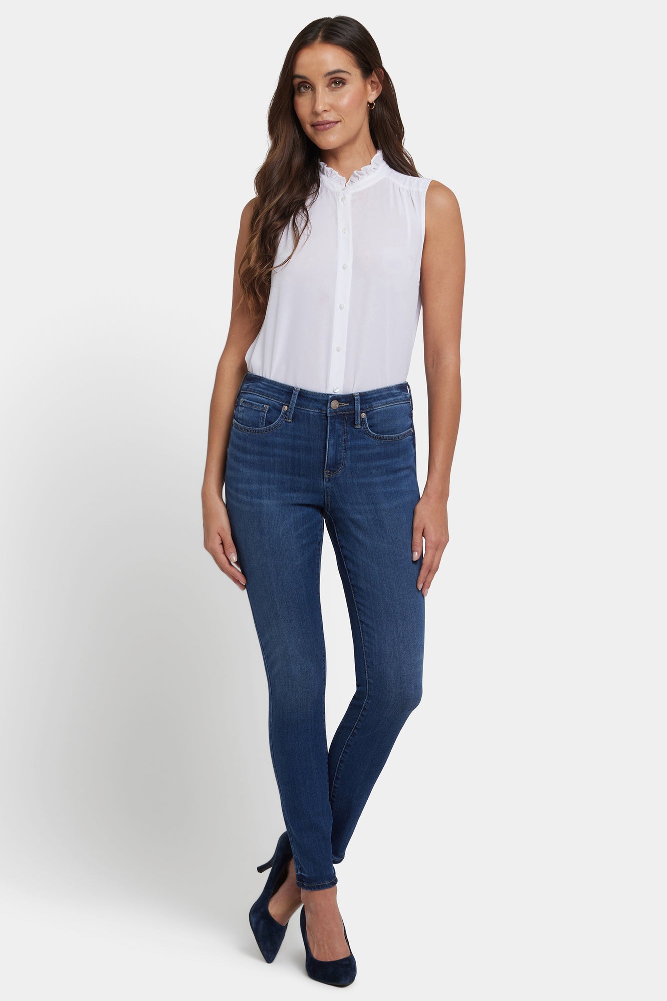NYDJ Ami Skinny Jeans In Petite In Sure Stretch® Denim - Vintage Lapis