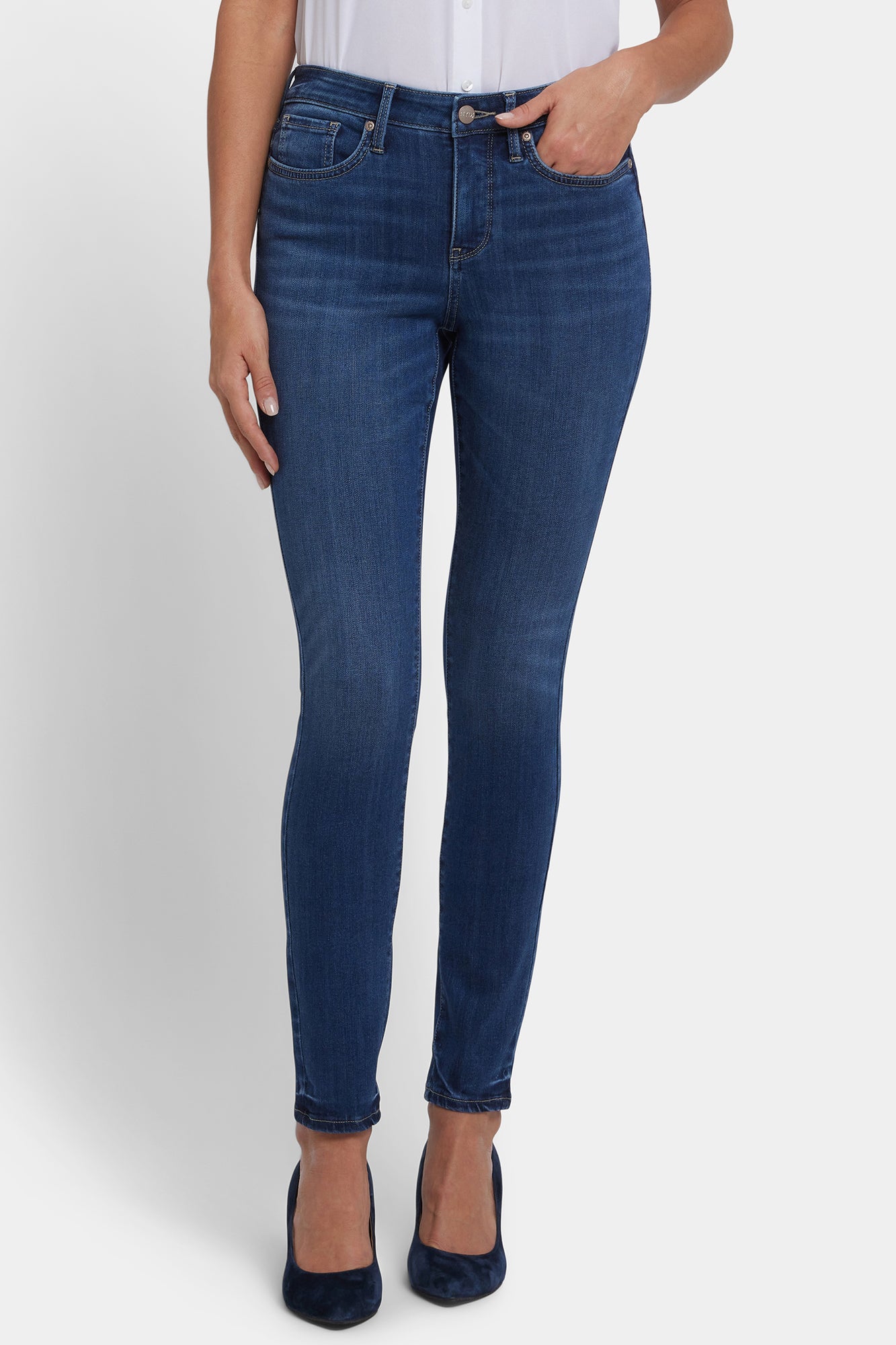 NYDJ Ami Skinny Jeans In Petite In Sure Stretch® Denim - Vintage Lapis