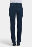 NYDJ Marilyn Straight Jeans In Petite In Sure Stretch® Denim - Obsidian Blue