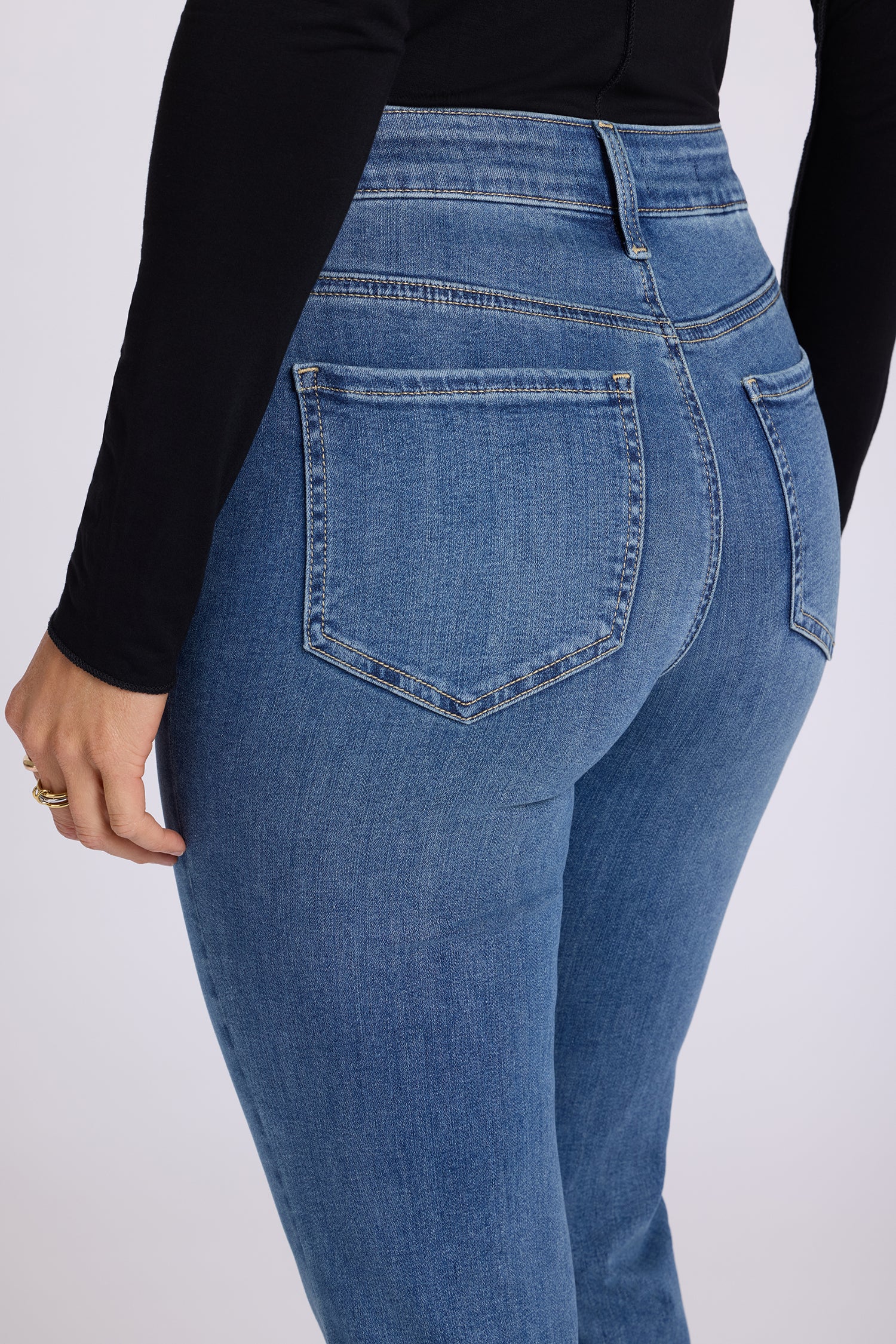 NYDJ Marilyn Straight Jeans In Petite In Sure Stretch® Denim - Redwood