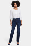 NYDJ Marilyn Straight Jeans In Petite In Sure Stretch® Denim With High Rise - Northbridge