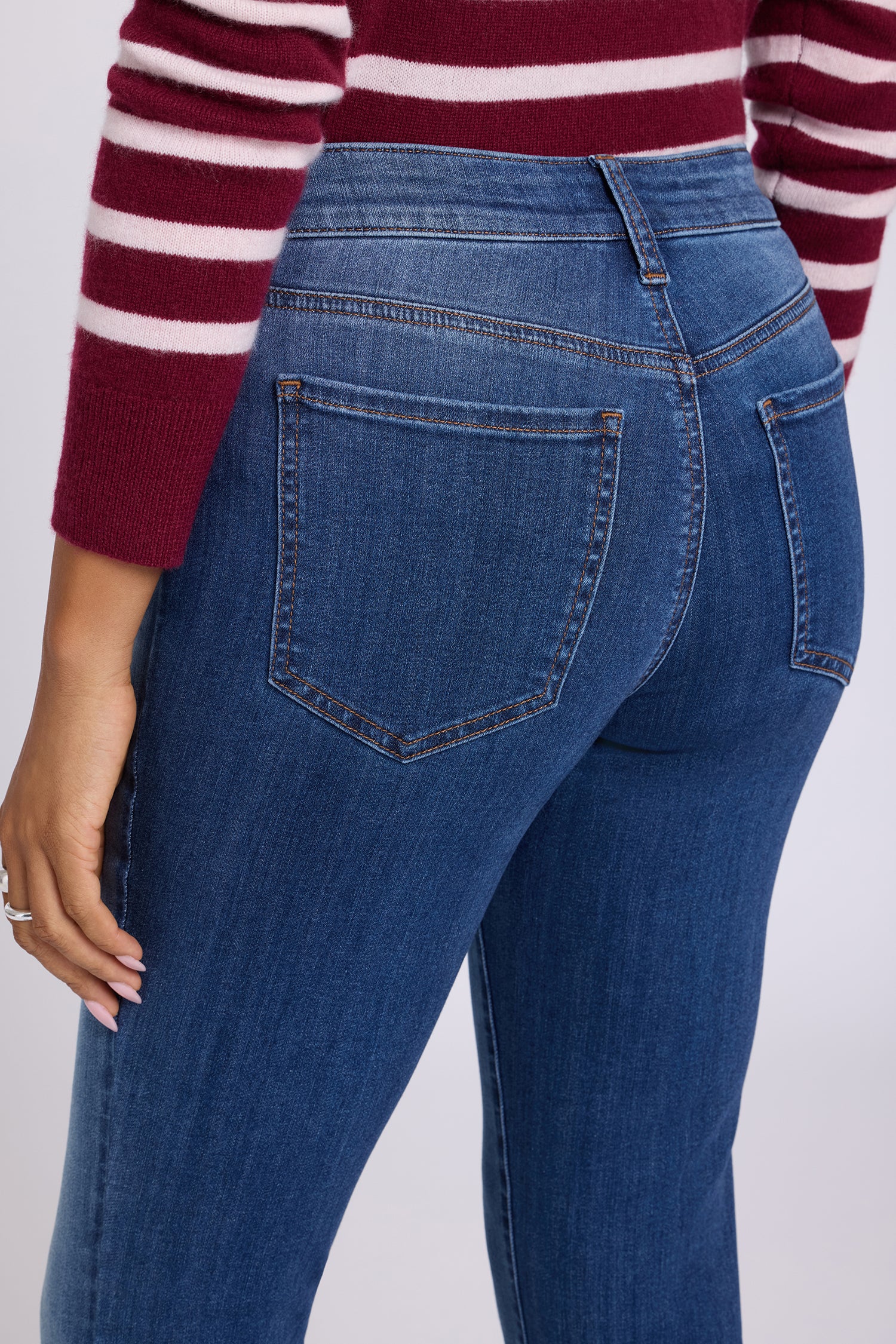 NYDJ Sheri Slim Straight Jeans In Petite In Sure Stretch® Denim - Elm