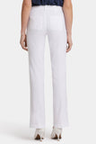 NYDJ Trouser Pants In Petite In Stretch Linen - Optic White