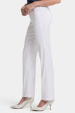 NYDJ Trouser Pants In Petite In Stretch Linen - Optic White