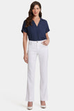 NYDJ Trouser Pants In Petite In Stretch Linen - Optic White