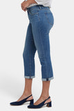 NYDJ Chloe Skinny Capri Jeans In Petite In Cool Embrace® Denim With Roll Cuffs - Costa Brava