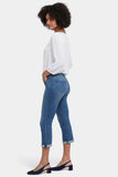 NYDJ Chloe Skinny Capri Jeans In Petite In Cool Embrace® Denim With Roll Cuffs - Costa Brava